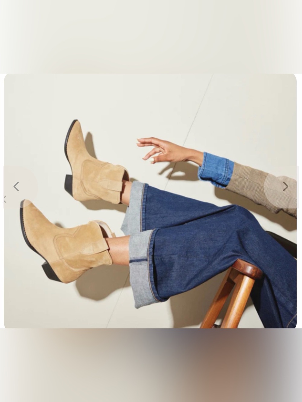 EUC Freda Salvador Mazzy Western Ankle Boots in Hazel Suede Sz 11